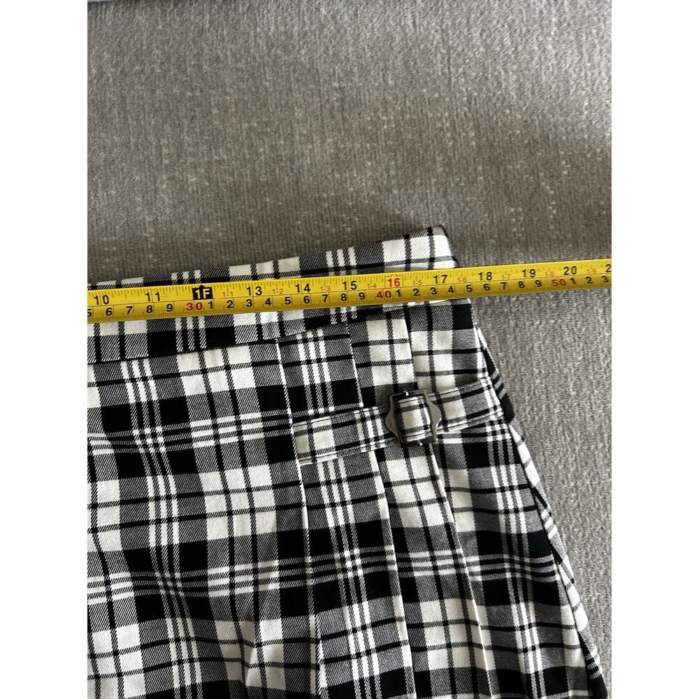 Mango Scotland Checkered Tartan Skirt sz 10 Goth Grunge Dark Academia - Picture 3 of 8